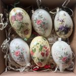 124- Komplet 6 gęsich pisanek w pudełku - 124- Komplet 6 gęsich pisanek w pudełku