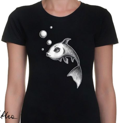 Ryba - damski t-shirt - różne kolory