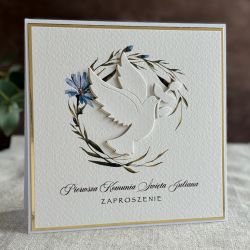 Ręcznie robione zaproszenia komunijne, 5B