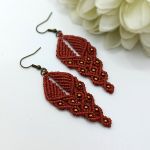 „LEA” kolczyki makramowe - „LEA” kolczyki makramowe