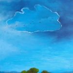 Błękitny poranek-obraz akrylowy formatu 80/60 cm  - 