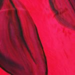 Ręcznie malowana chusta Jedwabna -Tulipany - 