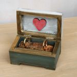 Pudełko na obrączki ślubne - rustykalne pudełeczko