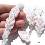 ślubny komplet z jasnym różem - 