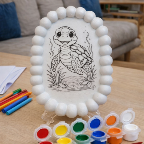 Zestaw kreatywny dla dzieci do malowania gipsu „Mieszkańcy Podwodnego Świata” – zestaw DIY