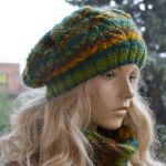 komplet w kolorach jesieni REZERWACJA - wełniany komplet