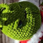 Szydełkowa maskotka amigurumi Zielony  - 