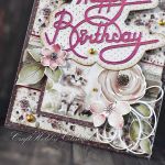 Happy birthday - urodzinowa kartka z kotkiem - Kotek - detal II