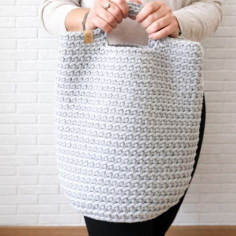 Torebka damska,do ręki ze sznurka bawełnianego.