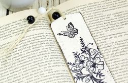 drewniana zakładka do książki- schabby chic