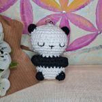 Panda breloczek amigurumi - Szydełkiem