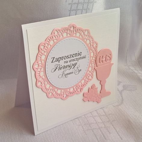 Zaproszenie na I Komunię wzór 47