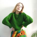trawiasty sweter - zielony