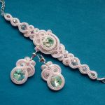 Pudrowy róż Kolczyki sutasz - 