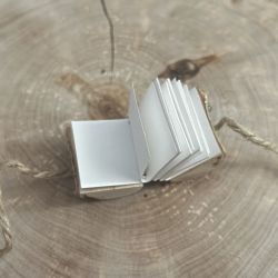 mini książka drewniana książka do pisania podręczna