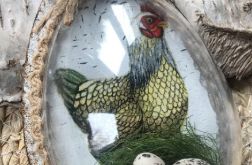 120,Wielkanoc- jajo z kurką vintage