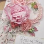 Kartka z różową ramką - Z boku