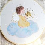Obrazek z Aniołem Stróżem, pamiątka chrztu - anioł stróż dla dziecka