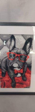 Obrazek diamentowy 20x30cm PIESEK 