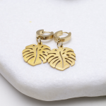 Kolczyki Monstera - Tropikalny szyk w modzie - 