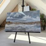  Abstrakcja Natura no. 4 Ręcznie malowany obraz XXL Strukturalny obraz 100x140cm - 