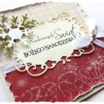 Kartka świąteczna z kryształkiem Swarovskiego - 