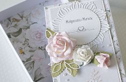 Personalizowana kartka ślubna "W koronkach" 2