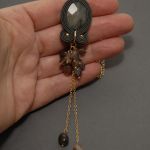 wisiorek sutasz z labradorytem i agatami - 