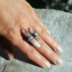 Krwawa lodowa iskra - surowy krzyształ górski