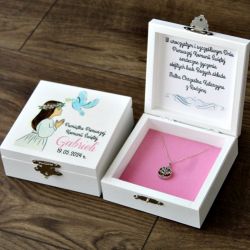 Pudełko na łańcuszek - prezent na komunię 1