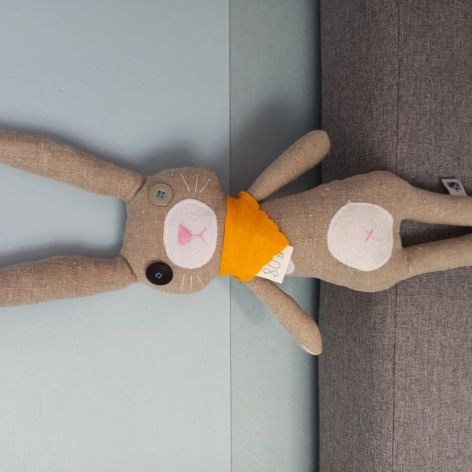 Królik maskotka handmade