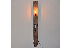 Lampa ze starego drewna, loft, retro, wabi-sabi, unikat /11/