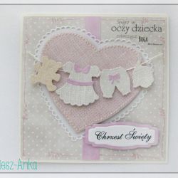 Kartka na Chrzest dla dziewczynki 1