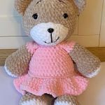 MIŚ PRZYTULANKA MASKOTKA HANDMADE. - 