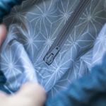 Plecak worek patchwork petrol – unikatowy plecak z weluru z kieszeniami - 