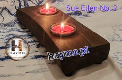 Świecznik buk żywica ciemny Sue Ellen No. 2