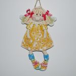 fajny dzień dzisiaj - aniołek z masy solnej, prezent, dekoracja - 