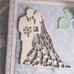 Kartka ślubna wraz z pudełkiem kwiaty bukiet - 