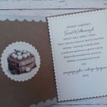 Zestaw 4 kartek wielkanocnych z życzeniami „Króliczki w koszyczkach” - Wnętrze kartki z życzeniami