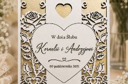 Kartka Pamiątka na Ślub | personalizacja | życzenia | koperta | PREMIUM