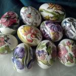 Kurze Jajeczka Malowane Lila - Zestaw kolorowy