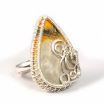 Srebrny pierścionek z jaspisem trzmielim - srebrny pierścionek z jaspisem