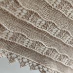 Chusta na drutach, ażur, beż. - chusta beżowa