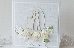 Kartka ślubna z młodą parą v.4