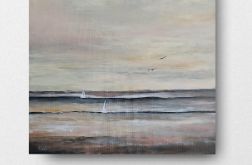 Morze-obraz akrylowy 40/40 cm .