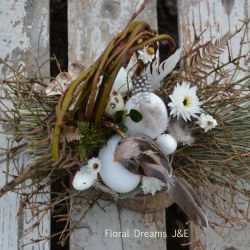 Stroik wielkanocny na stół naturalny