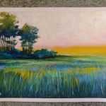 Pejzaż 2-praca formatu 18x24 cm..  - 