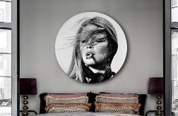 Brigitte Bardot - Obraz na okrągłej ramie