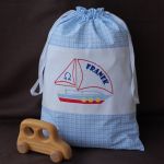 Mały żeglarz - spersonalizowany worek na zabawki  - 