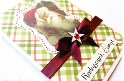 Kartka świąteczna z mikołajem